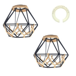 2 Pack Lamp Shade For Ceiling Easy Fit Pendant Lightshade Lampshade Living Room Lamp 130mm Shade Width - thumbnail 9
