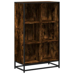 Walplus Book Cabinet Smoked Oak 65.5X33X107.5 Cm Engineered Wood - thumbnail 2