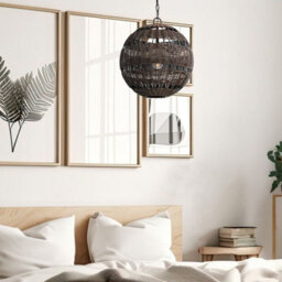 Luminosa Lighting Elstead Quoizel Lindendale Spherical Pendant Ceiling Light Contemporary Western Bronze Ip44 1X E27 - thumbnail 2