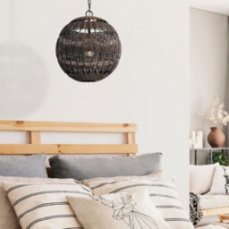 Luminosa Lighting Elstead Quoizel Lindendale Spherical Pendant Ceiling Light Contemporary Western Bronze Ip44 1X E27 - thumbnail 5