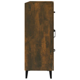 Berkfield Sideboard Smoked Oak 69.5X34X90 Cm Engineered Wood - thumbnail 7