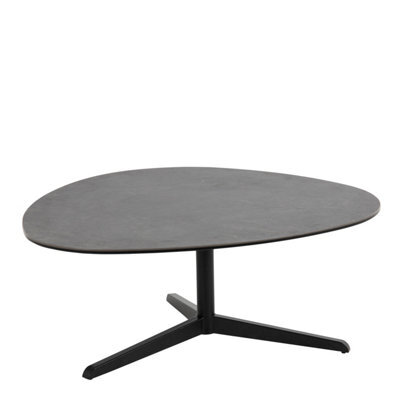 Furniture To Go Barnsley Black Ceramic Coffee Table 100X95X41 Cm - image 1