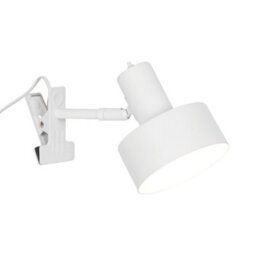 Nordlux Matis Metal Clamp Lamp Perforated Shade White,mains - thumbnail 1