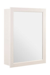 Buttercup Farm Mirrored Wall Cabinet With 2 Inner Shelves - Wood - L16 X W51 X H66 Cm - White - thumbnail 2