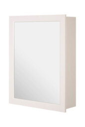 Buttercup Farm Mirrored Wall Cabinet With 2 Inner Shelves - Wood - L16 X W51 X H66 Cm - White - thumbnail 5