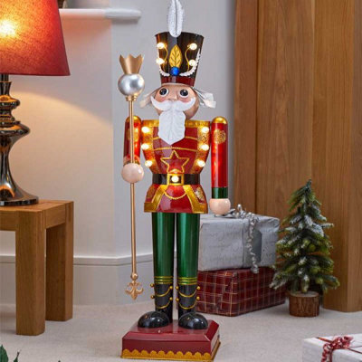 Pre-Lit Led Nutcracker Christmas Ornament - image 1