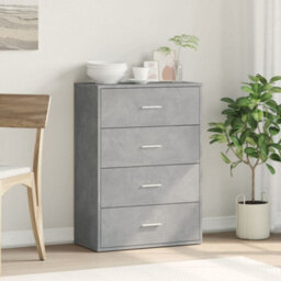 Berkfield Sideboard Concrete Grey 60X31X84 Cm Engineered Wood - thumbnail 3