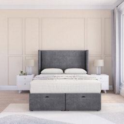 "Sloomy Devonshire Armour Conistan 2Ft6 Ottoman Bed End Opening With Sprung Memory Mattress & 54"" Headboard-Small Single" - thumbnail 2