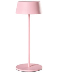Wyld And Coco Lumina Pink Metal Wireless Table Lamp Usb-C Rechargeable, Touch Dimmer, 3 Colour Temperatures - thumbnail 1