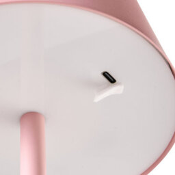 Wyld And Coco Lumina Pink Metal Wireless Table Lamp Usb-C Rechargeable, Touch Dimmer, 3 Colour Temperatures - thumbnail 6
