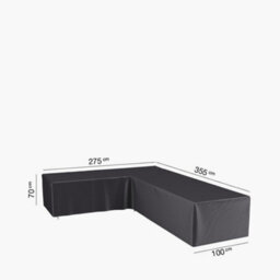 Pacific Lifestyle Platinum Aerocover Outdoor L-Shaped Sofa  Right Hand L-Shape W355Xw275Xd100Xh70 - thumbnail 6