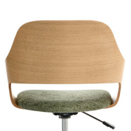 Beliani Desk Chair Novato Faux Linen Green - thumbnail 7