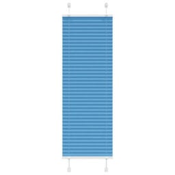 Berkfield Pleated Blind Blue 45X100 Cm Fabric Width 44.4 Cm Polyester - thumbnail 1