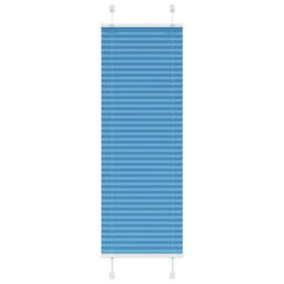 Berkfield Pleated Blind Blue 45X100 Cm Fabric Width 44.4 Cm Polyester