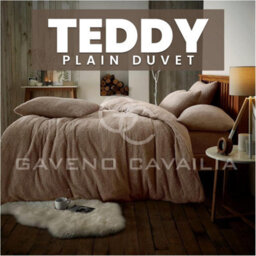 Gc Gaveno Cavailia Teddy Bear Fleece Single Mink Duvet Set With Matching Pillowcase Fluffy Warm & Cosy Super Soft Bedding Set - thumbnail 6