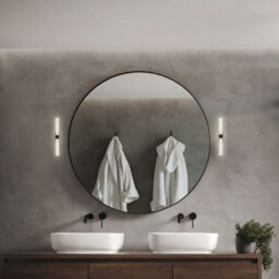 Briloner Led Mirror Light Bathroom Wall Lamp Black Wood 40Cm, 7W, 690Lm - thumbnail 6