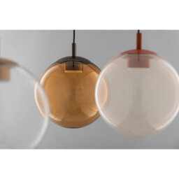 Luminosa Lighting Luminosa Sacramento Globe Pendant Ceiling Light Dirty Pink Iridescent, Terracotta Gx53 - thumbnail 5