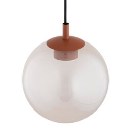 Luminosa Lighting Luminosa Sacramento Globe Pendant Ceiling Light Dirty Pink Iridescent, Terracotta Gx53 - thumbnail 3