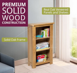 Hallowood Furniture Waverly Oak Compact Bookcase - thumbnail 4