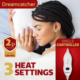 Dreamcatcher Single Size Electric Blanket Single Control Fitted Sherpa  Fleece Heated Bed Underblanket 193X91Cm 3 Heat Settings - thumbnail 4