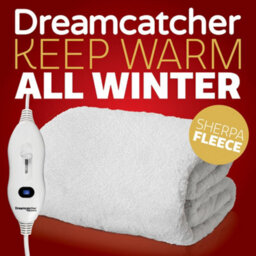 Dreamcatcher Single Size Electric Blanket Single Control Fitted Sherpa  Fleece Heated Bed Underblanket 193X91Cm 3 Heat Settings - thumbnail 8