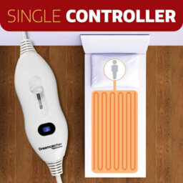Dreamcatcher Single Size Electric Blanket Single Control Fitted Sherpa  Fleece Heated Bed Underblanket 193X91Cm 3 Heat Settings - thumbnail 5