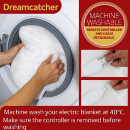 Dreamcatcher Single Size Electric Blanket Single Control Fitted Sherpa  Fleece Heated Bed Underblanket 193X91Cm 3 Heat Settings - thumbnail 6