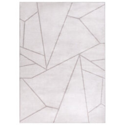 Beliani Rug Posof Light Beige 140 X 200 Cm - thumbnail 1