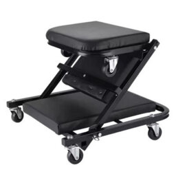 2 In 1 Mechanic Car Creeper Seat Convertible Folding Garage Stool 150Kg - thumbnail 3