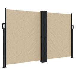 Walplus Retractable Side Awning Garden Sun Shade Canopy Gazebo For Back Door, Porch, Patio Beige 140X600 Cm - thumbnail 2