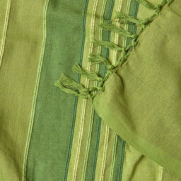 Homescapes Cotton Morocco Striped Green Throw, 255 X 360 Cm - thumbnail 5