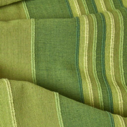 Homescapes Cotton Morocco Striped Green Throw, 255 X 360 Cm - thumbnail 4