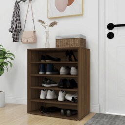 Walplus Shoe Cabinet Brown Oak 60X35X70 Cm Engineered Wood - thumbnail 3