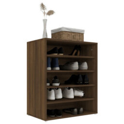 Walplus Shoe Cabinet Brown Oak 60X35X70 Cm Engineered Wood - thumbnail 4