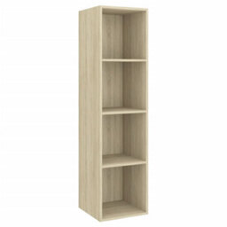 Berkfield 2 Piece Tv Cabinet Set Sonoma Oak Engineered Wood - thumbnail 5