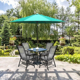 Set Of 2 Folding Chairs Outdoor Dining Garden Chairs - thumbnail 6