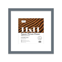 "11X11"" Grey Picture Frame - 11X11"" Square Frame With 9X9"" Mount For 11X11""/9X9"" Pictures Classic Style Gallery Wall, 1 Pack" - thumbnail 1