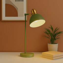 Lighting Collection Rechargable Desk Lamp In Green - thumbnail 1