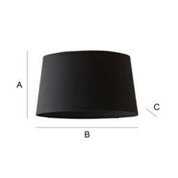 Valuelights Aspen Medium Black Tapered Ceiling Lamp Shade (D)35Cm - thumbnail 8