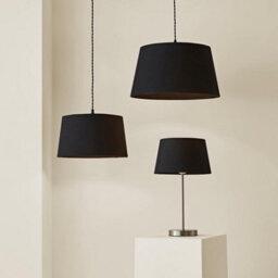 Valuelights Aspen Medium Black Tapered Ceiling Lamp Shade (D)35Cm - thumbnail 7