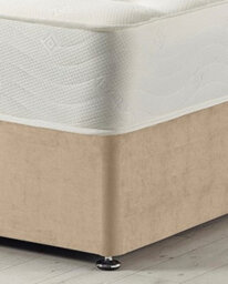Somnior Beds Somnior Plush Beige Memory Foam Divan Bed With Mattress And 2 Drawers - Small Single - thumbnail 4