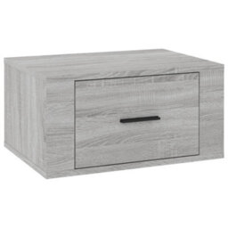 Berkfield Wall-Mounted Bedside Cabinets 2 Pcs Grey Sonoma 50X36X25 Cm - thumbnail 7