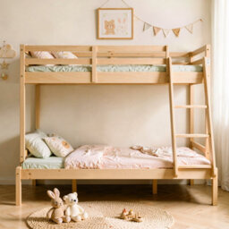 Comfy Living Triple Bunk Bed 3Ft & 4Ft Wooden Pine - thumbnail 3