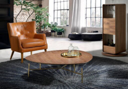 Angel Cerda Stylish Brown Leather Chester Armchair For Modern Homes - thumbnail 3