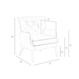 Angel Cerda Stylish Brown Leather Chester Armchair For Modern Homes - thumbnail 7