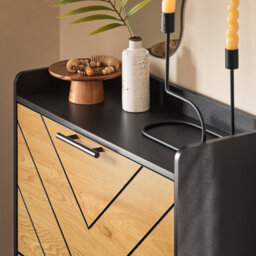 Sobuy Fsr164-Sch, Shoe Cabinet Shoe Rack Shoe Storage Cupboard With 3 Flip-Drawers, Black,w62Xd24Xh124 - thumbnail 8