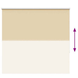 Berkfield Roller Blind Blackout Beige 160X130 Cm Fabric Width 156.6 Cm Polyester - thumbnail 9