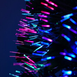 6Ft (180Cm) Green Fibre Optic Christmas Tree With Multi-Coloured Fibre Optic Lights - thumbnail 6