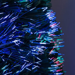 6Ft (180Cm) Green Fibre Optic Christmas Tree With Multi-Coloured Fibre Optic Lights - thumbnail 4