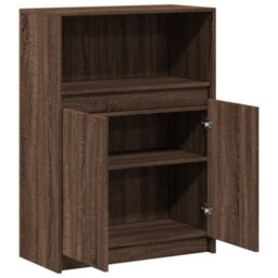 Berkfield Sideboard With Led Brown Oak 72X34X100 Cm Engineered Wood - thumbnail 7